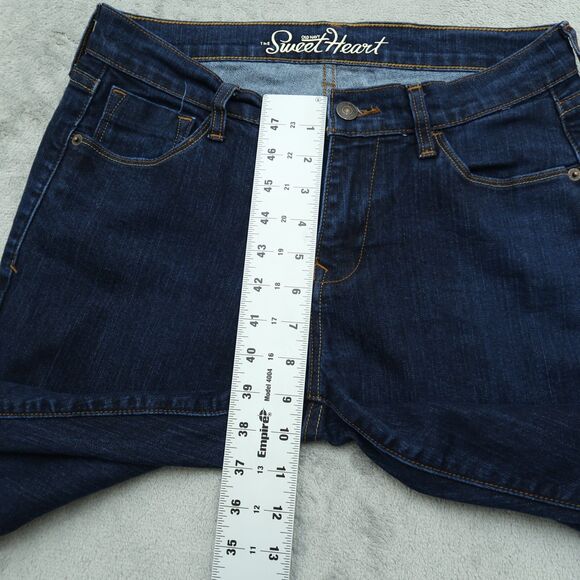 Old Navy Jeans Womens Size 6 Short Blue Mid-Rise Sweetheart Skinny 27.5" Inseam - Picture 3 of 13